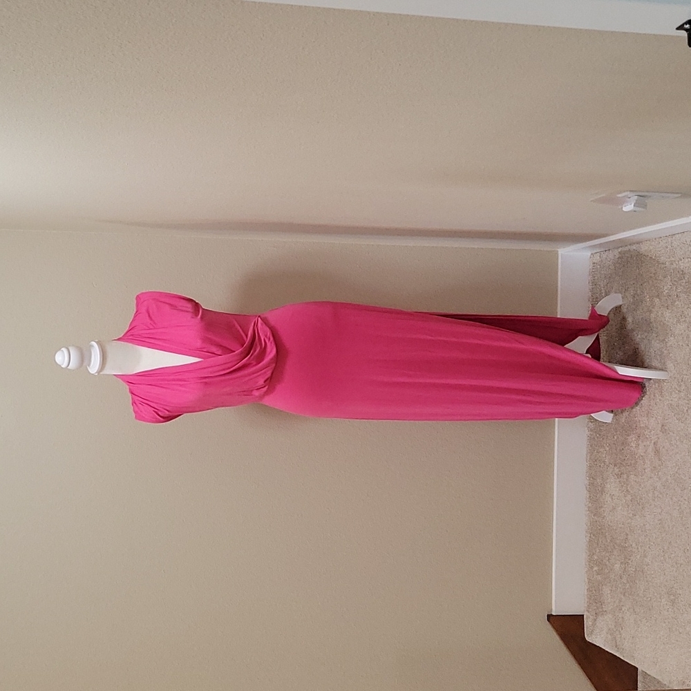 NWOT - Vibrant Pink Maxi dress